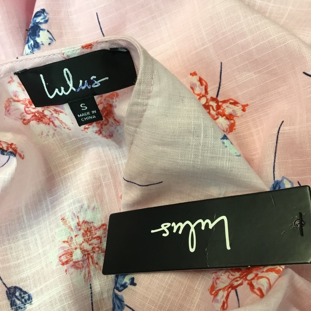NWT Lulu’s pretty in pink Dress - Picture 7 of 7